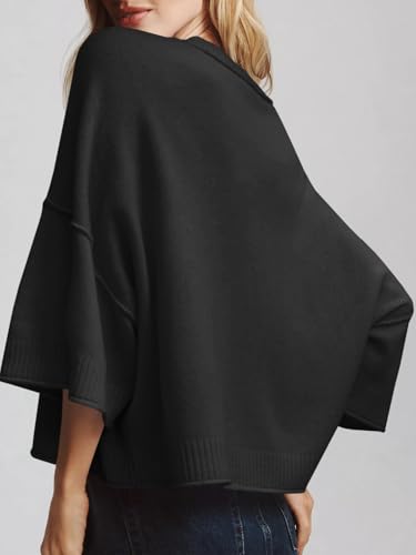 Saodimallsu Womens Short Sleeve Sweater Summer Oversized Cropped Sweaters Casual Crewneck Lightweight Knit Tops4