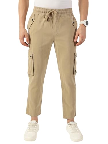 Pantalon chino 100 % coton coupe normale taille moyenne homme
