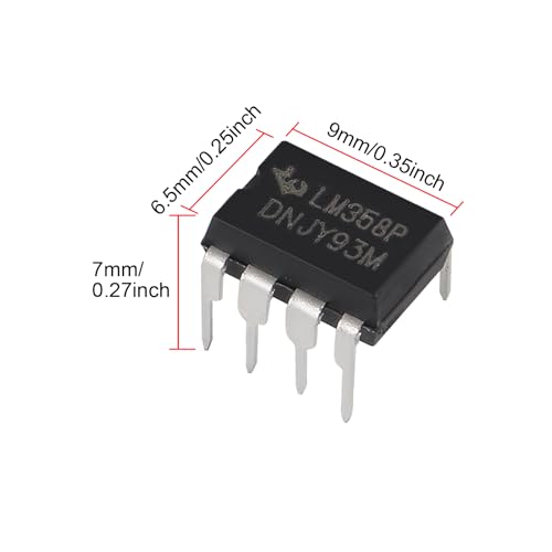 50 Stück LM358P Operationsverstärker IC Om-Amp DIP-8 mit bearbeiteten Kontaktstiften LM358 IC Dualer Operationsverstärker Integrierter Schaltkreis für Sensorsignalverarbeitung, Signalaufbereitung