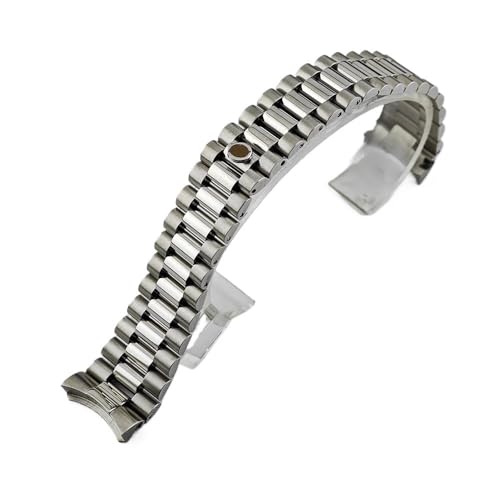 Bracelet de montre 20mm acier massif argent or rose pour boîtier montre NH35 M8285