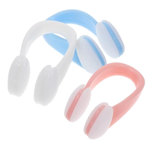 BRIGHTFUFU Waterproof Ear Plugs for Kids 3 Pack Sturdy and Comfortable Swimming Nose Clips for Adults and Children