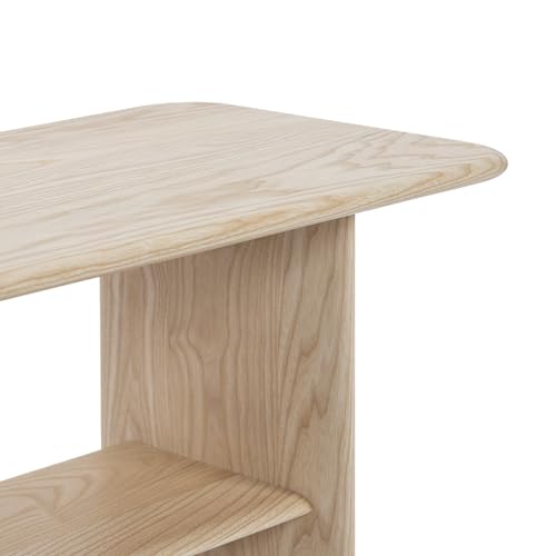 Banco de madera minimalista para recibidor y comedor moderno de 130cm 5