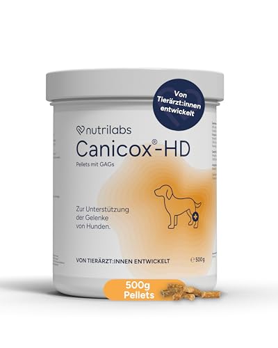 NutriLabs Canicox-HD Gelenk-Pellets für Hunde 500 g - mit MSM, Chondroitin, Hyaluronsäure, Glucosamin & Teufelskralle - Gesundheitsprodukte für Hunde - Nahrungsergänzungsmittel Hund