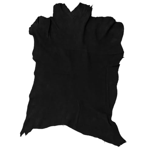 Provellus Ziegen Veloursleder – 0,7mm, viele Farben, weich, reissfest (Dunkelbraun)