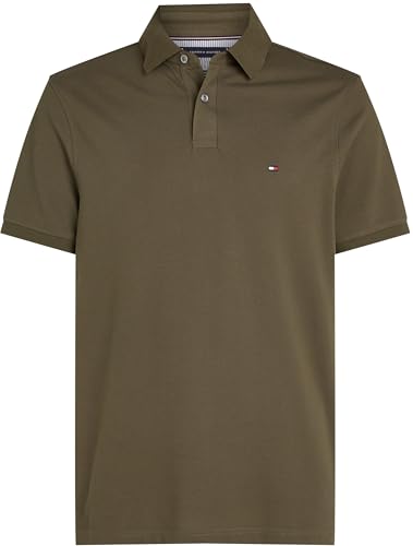 Tommy Hilfiger Herren Poloshirt Kurzarm 1985 Regular Fit, Grün (Army Green), XXL – Ansicht 6