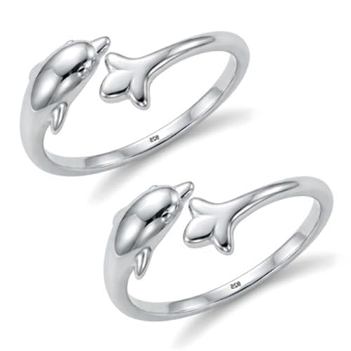 Image of TRUESILVER ACPL 925 Sterling Silver Toe Rings for Women (Adjustable) BIS Hallmarked Multi-Design Bichiya | Pure Chandi Foot Jewelry | Gift for Mom, Anniversary, Birthday