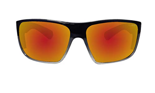 Bomber Ma104Rmrf Safety Sunglasses For Men, 2-Tone Smoke Crystal Frame, Red Mirror Polycarbonate Safety Lens, Non-Slip Foam Lining, Ansi Z87+ Compliant, Safe For Rugged Activity - Ma104Rm #TOP1