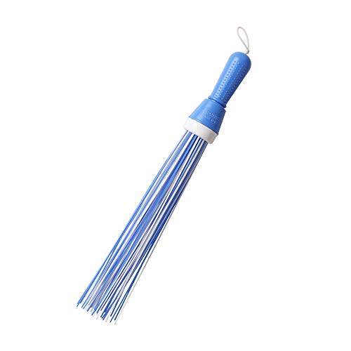 Image of Classy Touch Plastic Broom for Bathroom Cleaning & Home Floor Cleaning| Hard Bristle Broom for Scrubbing in Bathroom|(Size 52 cm, Color Dark Blue ) 60 Plastic Sticks