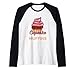 Un hermoso pastelero de cupcake Camiseta Manga Raglan