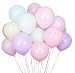 100pcs Pastel Latex Balloons 12 Inches Assorted Rainbow Candy Colored Party Balloons for Girls Wedding Birthday Party Baby Shower Party Supplies