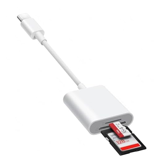Lettore Schede SD per PC/Camera (porta USB-C), (Nota: non applicabile alle serie iPhone/iPad/MacBook/Mac), Lettore SD Card con 2 Slot, Slot SD e Slot MicroSD, Plug and Play