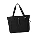 Menolana Tennis Tote Bag with Shoe Compartment Wet and Nylon Tennis Carry Handbag Spacious for Shoes Sports Sweatshirt Gym, Black