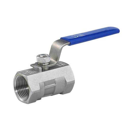 Válvula de bola anticorrosiva en acero inoxidable 304 DN32 con rosca interna 5