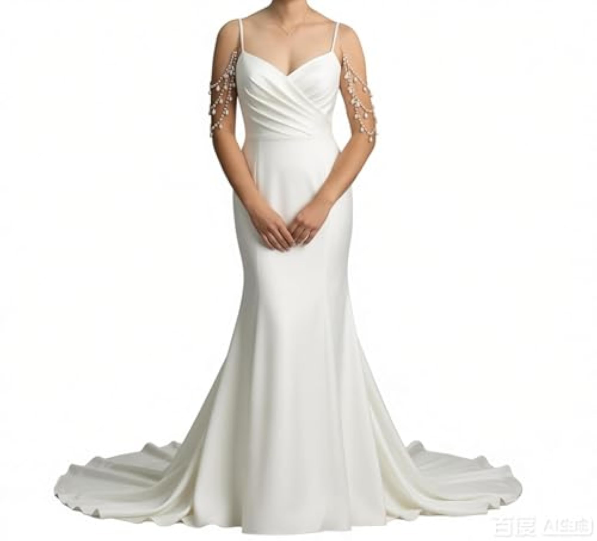 Pearl Arm Chain Wedding Bridal Shoulder Jewelry