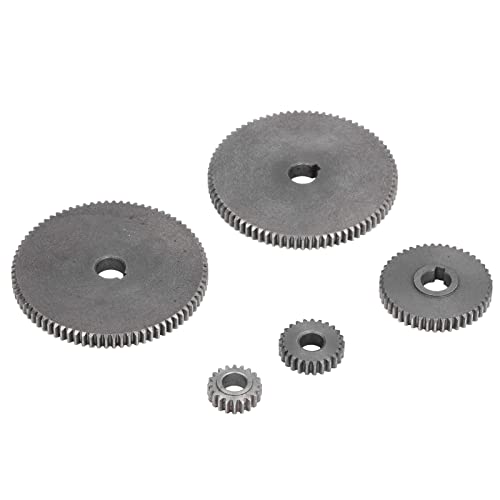 5Pcs Lathe Gear Metal Mini T80 T45 T25 T20 Accessory Replacement Set Kit for Cutting Professional Accessories
