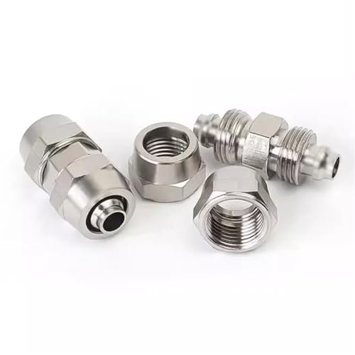 Conector de tornillo de cobre de 6mm para reparar fugas de aire en mangueras 4
