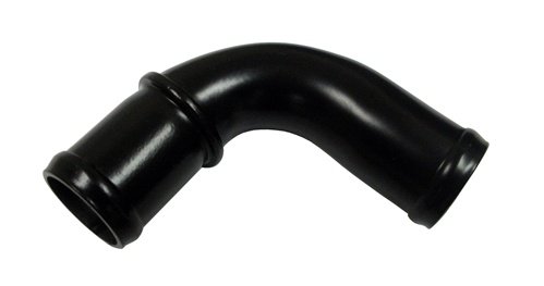 Black Smooth Mini PCV Valve Cover Tube Breather & Grommet Chevy Ford