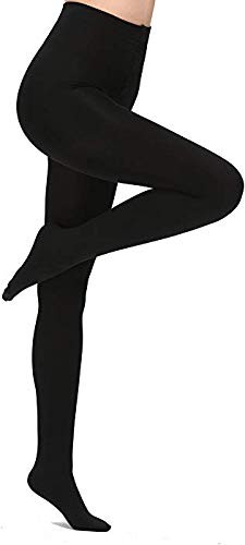 queery Women's Black Opaque Tight Pantyhose-picture-15