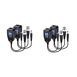 LipiWorld-8MP-PV-Passive-Video-Balun-BNC-DC-to-RJ45-Network-Transceiver-Cat5Cat6-Adapter-AHDTVICVICVBS-for-Full-HD-CCTV-DVR-Security-Surveillance-Camera-System