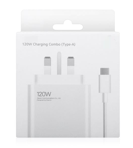 120W Turbo Fast Charging Power Adapter Support Mi 12 13t Mi 9T Pro Poco Black Shark 5 Mi 13 12T 11T 10T Pro mi 10 2022 Note 11 Pro 5G 11 Lite 5G (White)