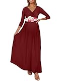 Photo Gallery kim s, maxi abito premaman con fascia floreale (s-3xl), avvolto increspato scollo a v, abito per servizio fotografico, baby shower, borgogna, m Photo Gallery kim s, maxi abito premaman con fascia floreale (s-3xl), avvolto increspato scollo a v, abito per servizio fotografico, baby shower, borgogna, m