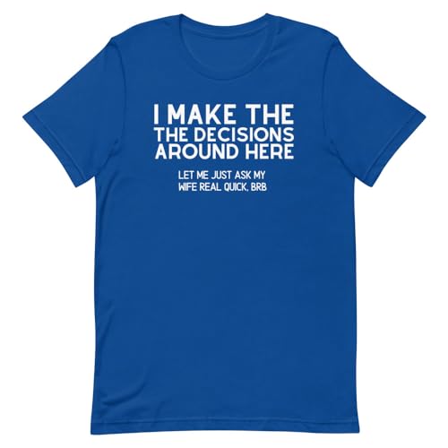 T-shirt I'm Making Decisions pour homme en coton noir confortable
