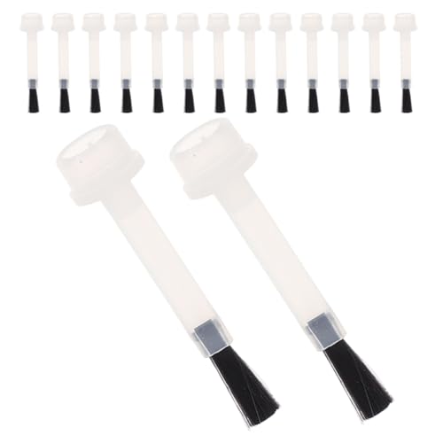 HOMSFOU Cepillo para Esmalte de Uñas Repuesto 100 Piezas Aplicador Líquido Diseño Ergonómico Herramienta para Manicura y Decoración Profesional