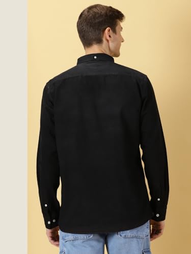Image of Thomas Scott Men's | Solid | Full Sleeve | Slim Fit | 100% Cotton | Spread Collar | Casual Shirt