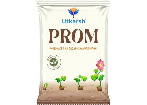 Image of Utkarsh PROM - Phosphate Rich Organic Manure for Plants, Home Garden - 4.4 Kg Granules, 100% Water Soluble Fertilizers for Plants Growth, Bio DAP to Improve Flowering, Fruiting & Vegetables; Pack of 1