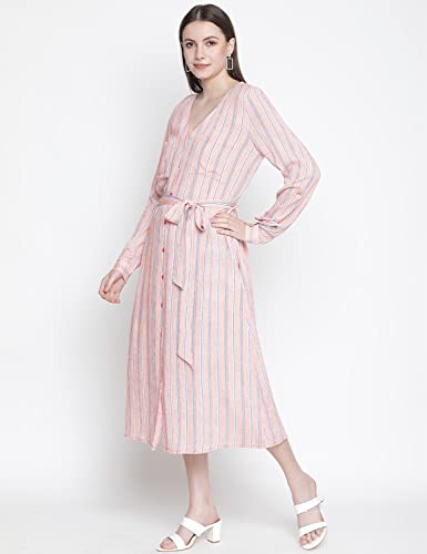 Image of oxolloxo Sweet - Natured Floral Print Button-Down Women Dress