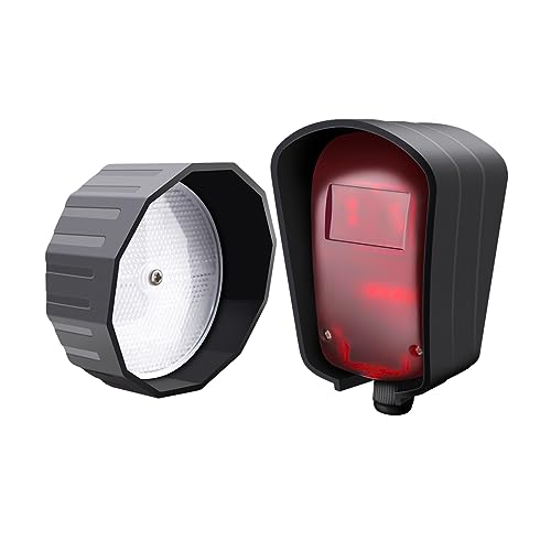 TOPENS TRF3 Reflexionslichtschranke Infrarot Sensorsystem Einfahrtssensor Lichtschranke mit Reflektor für Torantriebe Zugangskontrolle Sicherheitsalarmsysteme