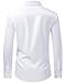 J.VER Men's Dress Shirts Stretch Long Sleeve Formal Shirt Solid Business Casual Button Down Shirts for Wedding Prom