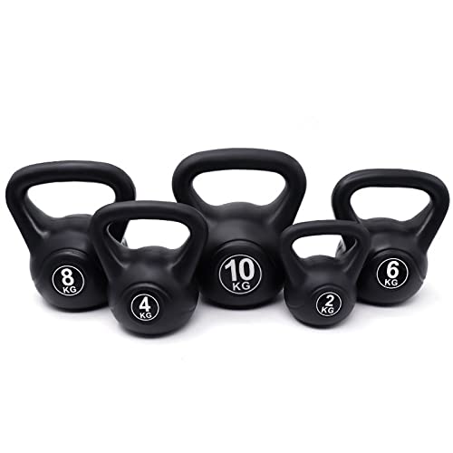 2-10kg Peso Pesado Kettle Bell for Fuerza Cardio Formación - Kettlebells for el hogar y el Gimnasio Entrenamiento de Fitness for el Levantamiento de Pesas de Culturismo - Single (Size : 4kg)