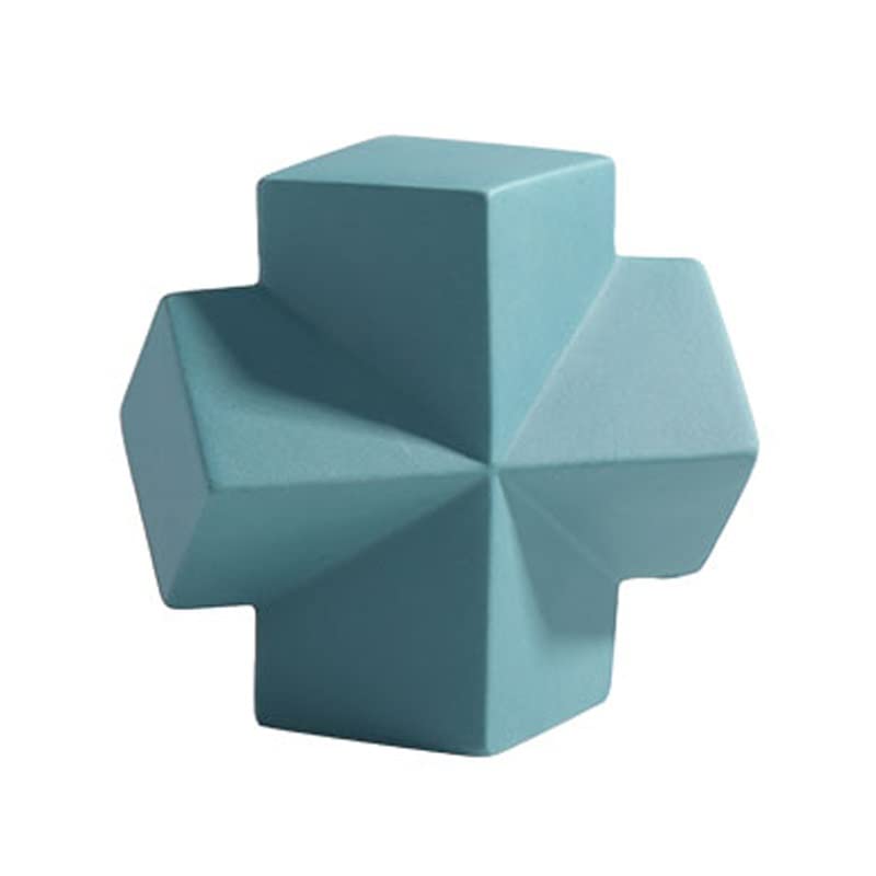 Décoration de bureau géométrie moderne en céramique tridimensionnelle pour maison