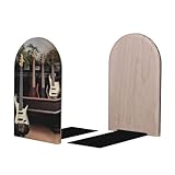 Buchstützen Unterstützung: Unsere Buchstützen bestehen aus Buchenholz und unterem Eisen, das belastbare Eigenschaften und eine höhere Härte als andere Hölzer hat. Die Holzfarbe und Textur sind ausgezeichnet, wodurch es sehr gut als Handwerk geeignet ist. Die Kanten sind poliert und zerkratzen weder Bücher noch Hände. Die Unterseite ist aus schwerem Eisen, das sehr stabil ist