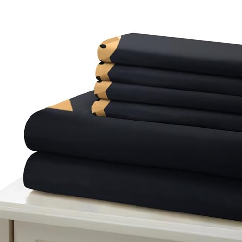 Housse de couette hypoallergénique 200x200 microfibre avec zip motif girafe - 6