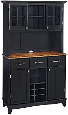 Homestyles sideboards-buffets-credenzas, Server with Hutch, Black