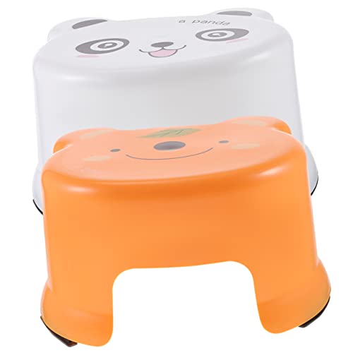 CHILDWEET 2piezas Taburetes De Plástico Duraderos Taburetes Bajos Escalones para Baño y Cocina