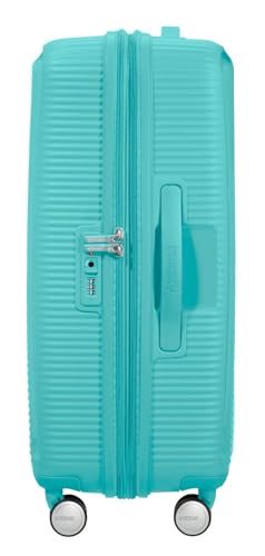 American Tourister Unisex_Adult Soundbox, Blue (Poolside Blue), Spinner M EXP (67 cm-71.5/81 L)4