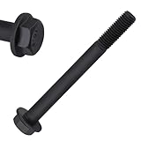 10-Pack M8-1.25 x 80mm Flanged Hex Head Bolts, Heavy-Duty Flanged Hex Screws, Industrial Grade 10.9 Black Oxide Alloy Steel, Partial Thread, for Pump, Car Repair, DIY