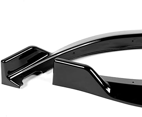 3pcs Front Bumper Splitter Spoiler Lip Compatible With 2018 2019 2020 2021 Kia Stinger GT-Line CK-Style, Air-Dam-Chin-Diffuser (Painted Black), 37x5x9