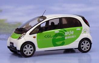 Amazon | 【京商 Jコレクション】(1/43)三菱 i-MiEV 関西電力実証走行