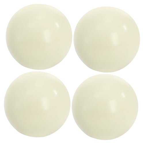 Lawei 4 Pack 57mm Bocce Pallino Balls, Durable Resin Target Balls for Bocce Ball Game, Bocce Balls Replacement for Sport Adults Outdoor, Backyard, Beach and Party Activities, Beige