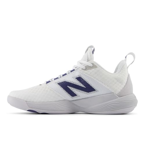 New Balance New Balance Women's FuelCell VB-01 V1 Volleyball Shoe, White/Pearl Grey, 9 M