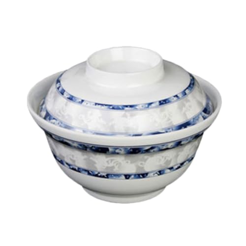 FSE 3201DL Noodle Bowl, 20 oz., 5-3/4" Dia., Round, Break-Resistant, Dishwasher Safe, BPA Free, Melamine, Blue Dragon, NSF (lid Sold Separately), Pack of 12