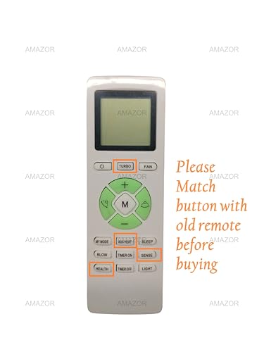 Image of Ac Remote Control Compatible For Llyod Ac Remote /Llyod Split Ac Remote /Llyod Window Ac Remote (Model 2), White