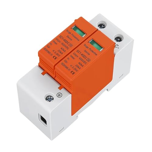 Protector contra sobretensiones fotovoltaico 500V DC pararrayos doméstico 2P 2