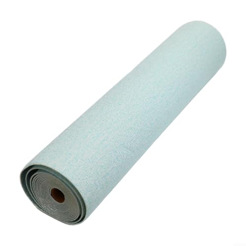 Lecreatekit Papel pintado autoadhesivo con textura en relieve, paneles de pared que reducen el ruido, resistentes a la humedad, XPE para renovación de baño, oficina, 50 x 300 cm (azul)