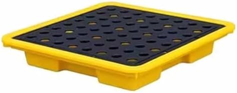 Oil Spill Containment Platform with Drain Outlet - Heavy-Duty Pallet for Drums & Laboratory Use, Ideal for Safe Chemical Storage & Spill Management