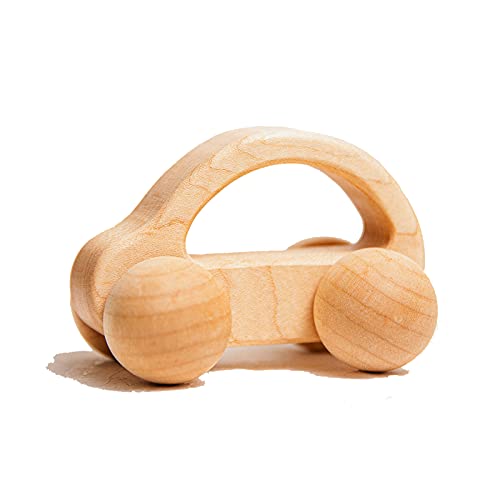 Mamimami Home ミニカー 木のおもちゃ ガラガラ 安全無塗装 改良メープルの木 ラトル 車 知育玩具 1 2 3 4 5 6歳 子供 新生児 幼児 おもちゃ 入園祝い 出産祝い 祝日 ギフト